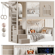 Kids bedroom Children bunk bed