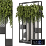 Indoor Hanging Plants Metal Stand_Set 4181