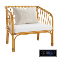Malu Vintage Rattan Children's Bench