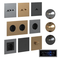 Socket and switch set Avoir 2