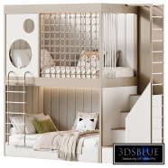 Designer two-level bed for children
