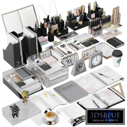 A set of decor and stationery for offices, study rooms