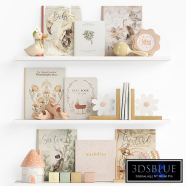 Decorative set for a girl's nursery