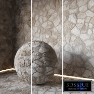 Seamless stone masonry material 9