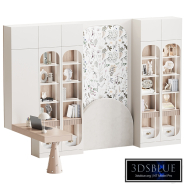 Shelf cabinet with a workspace for a children's room 15