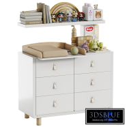 Changing table dresser Rant Dorma 100 for girls