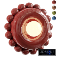 Luna Small Bordeaux Wall Light