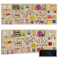 Interactive busyboard for a children's room 3