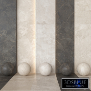 Porcelanosa Brescia Marble Effect Fluted Tile | 3 Colorways Pack | (Bone, Moka, Marfil)
