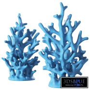 Blue Coral Sculpture
