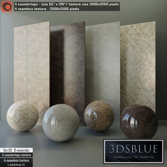 Laminate countertops & Seamless texture Set 02