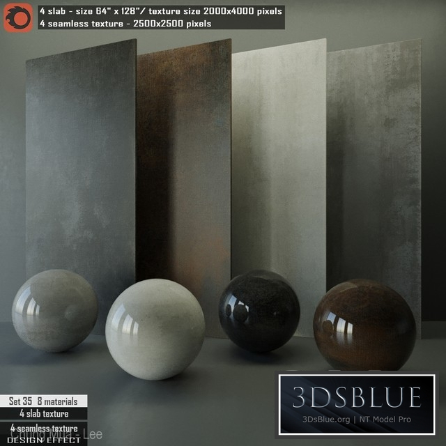 Design Effect slab & Seamless texture Set 35