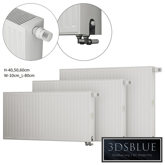 Steel panel radiators Kermi therm-x2 Profil L-80