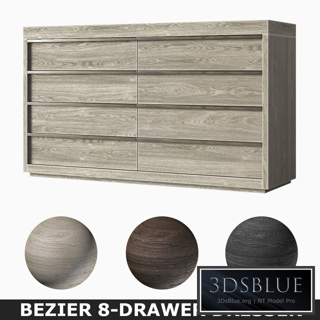 BEZIER 8DRAWER DRESSER