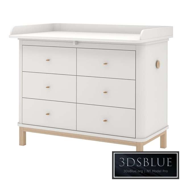 Oliver Furniture Wood Nursery Dresser 6 Drawers