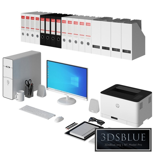 Office white pc set