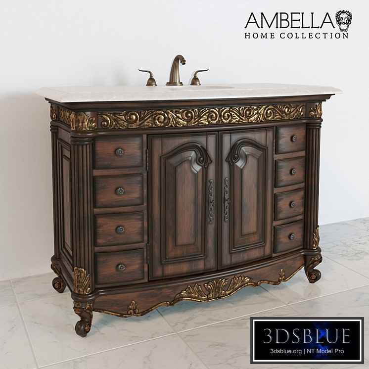 Provincial medium sink chest