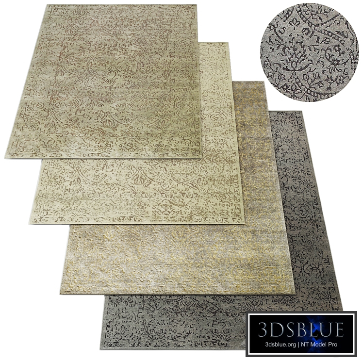 Metallic Volte Rug RH