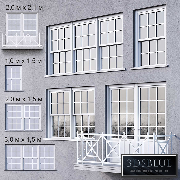 White windows