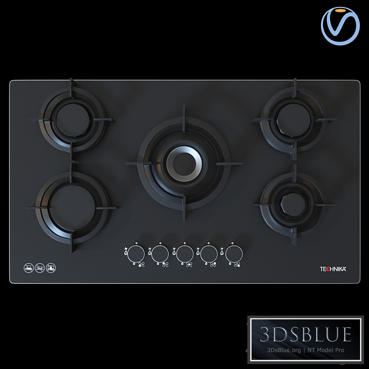 Technika Gas Cooktop H950STBGF Pro