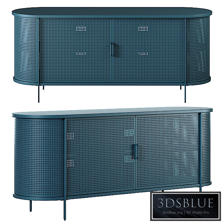 West Elm Perforated Metal Buffet