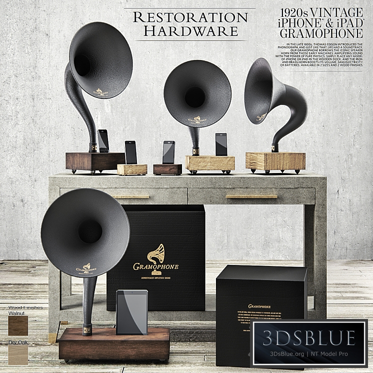 Restoration Hardware - Gramophone Set
