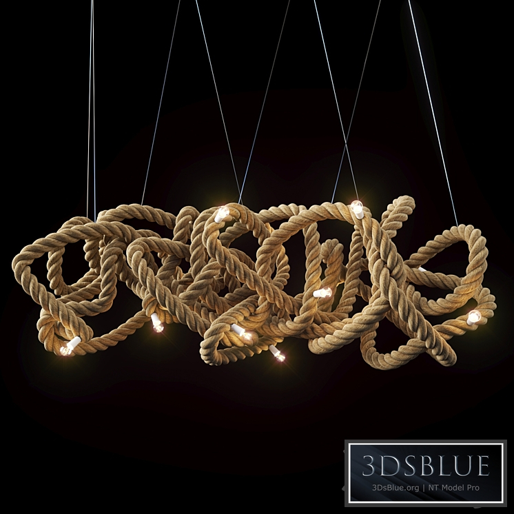 Rope chandelier