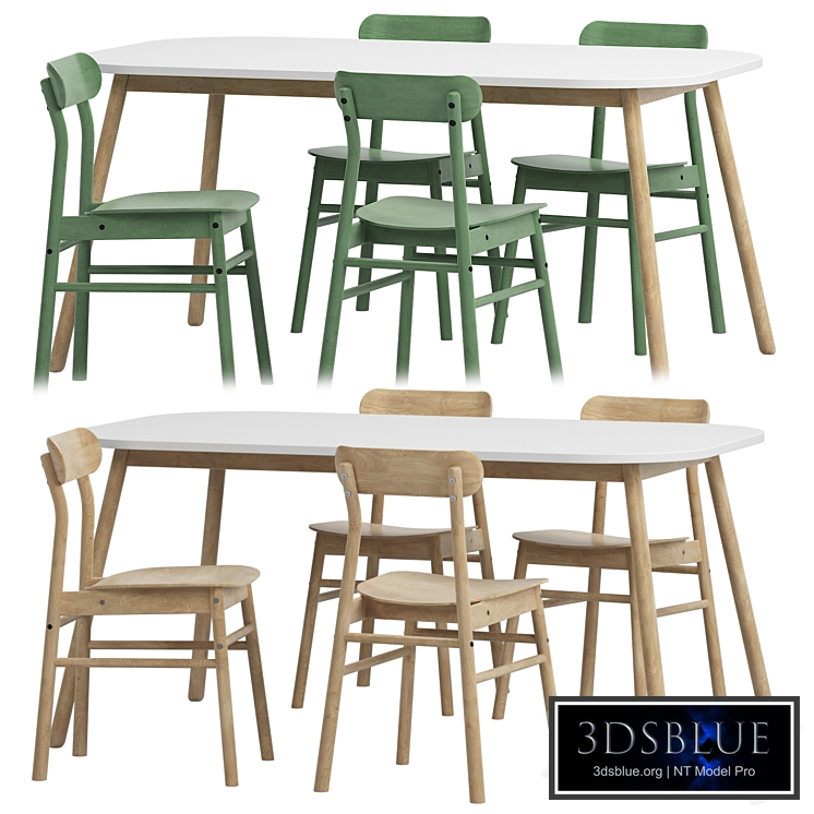 Chairs Ronningen + Wedbu Table from Ikea
