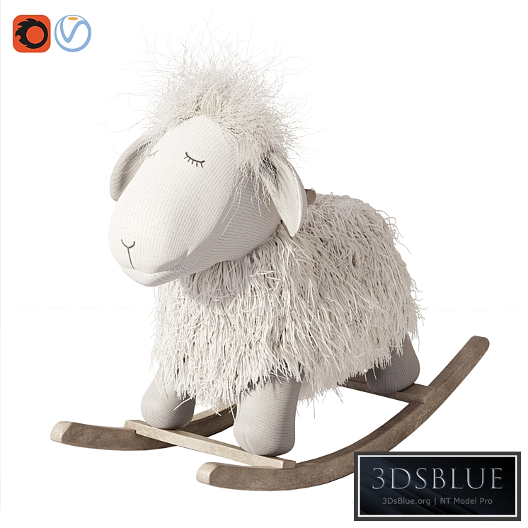 Rocking Lamb chair toy Rocker for Kids