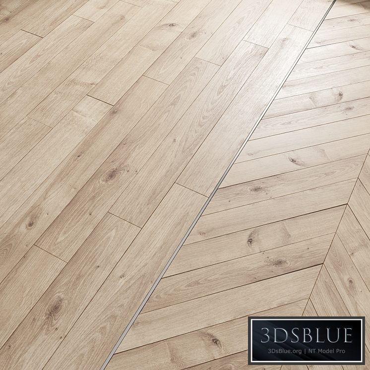 AVE Floor Lighten Oak (Laminate and Chevron Tiles)