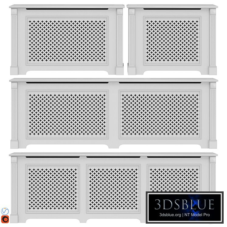 Decorative radiator screen set_07