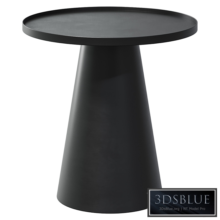 Side Table Black Metal H46 bisha