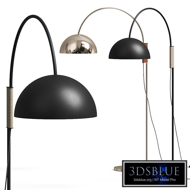 CB2 Jett Arched Floor Lamps
