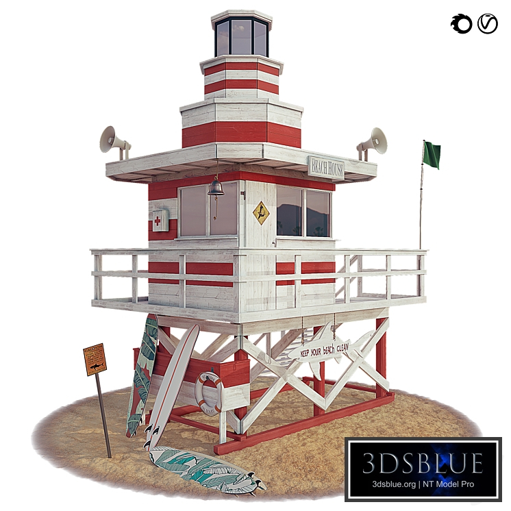 beach rescue tower