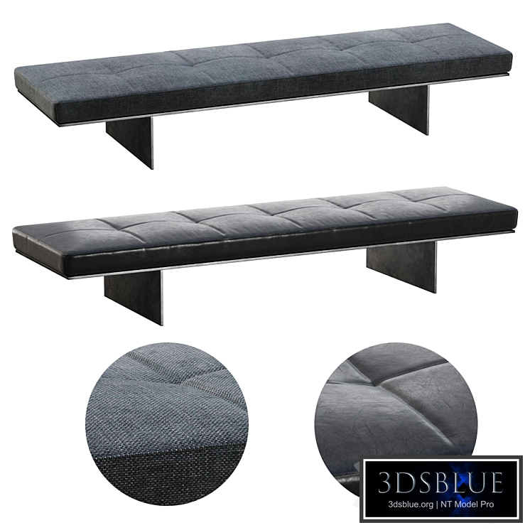 Track Living Divani Bench / Leather bench
