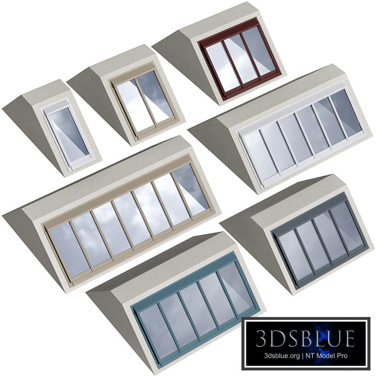 Modular roof window dormer skylight rooflight