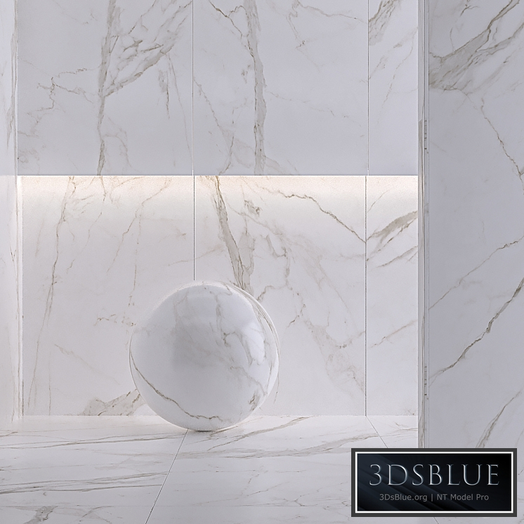 Porcelain tile Laminam CALACATTA ORO VENATO. 3000x1000 mm.