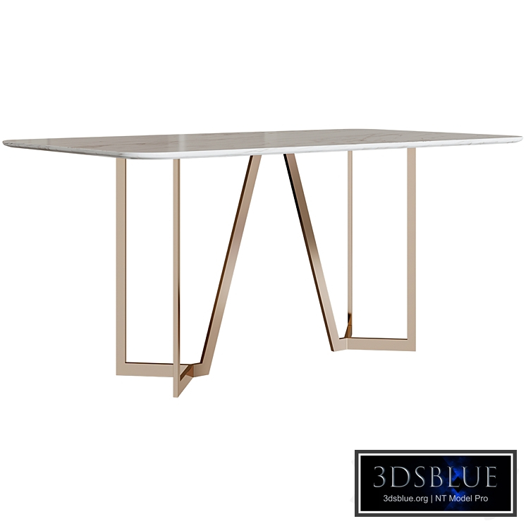 Dining Table Rectangle Modern White Kitchen