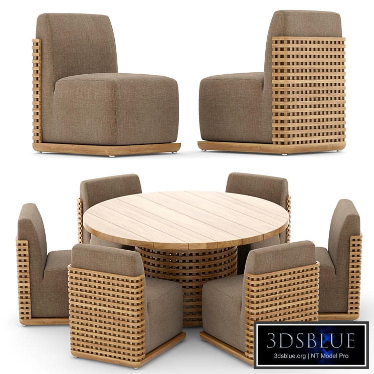 RH Trelica round table chair
