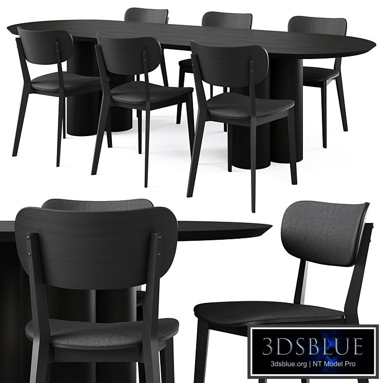 Dining Table TOWNSVILLE and Chair KATO