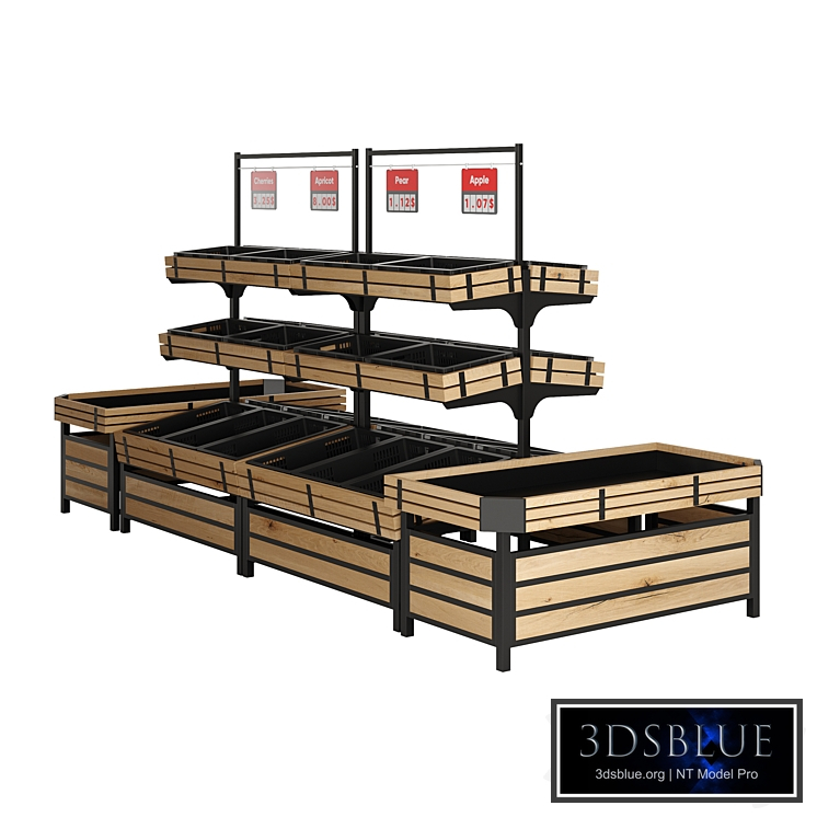 Shelves for Vegetables And Fruits Set 01 by Highbright Retail Solutions