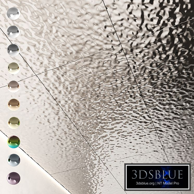 Decorative steel sheets with water ripples 01