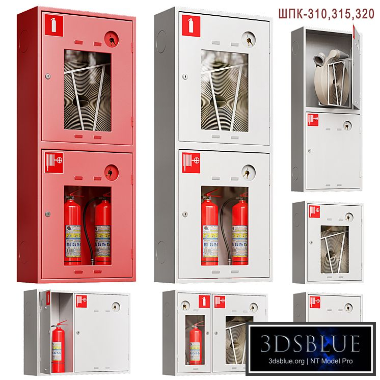 Fire cabinet set