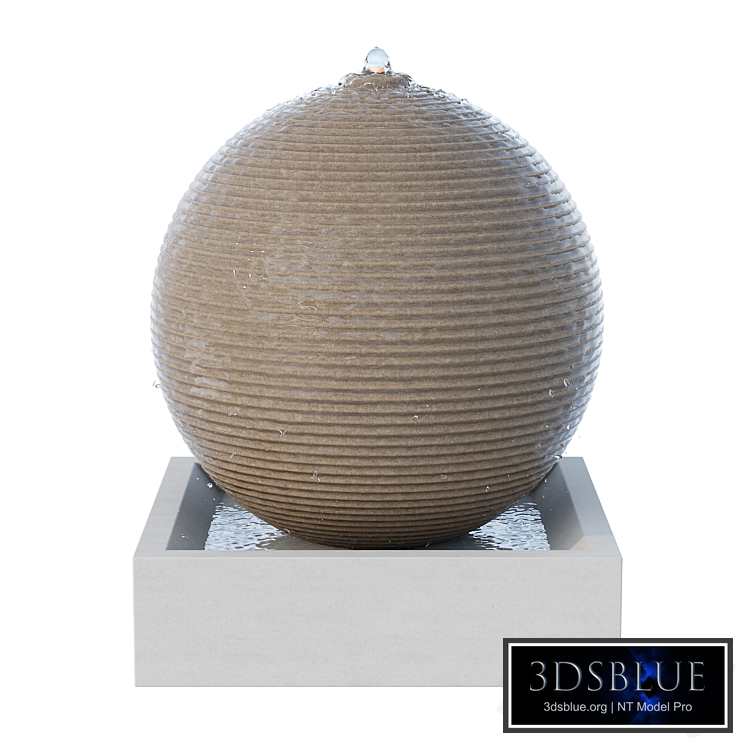 Ribbed Sphere Fountain
