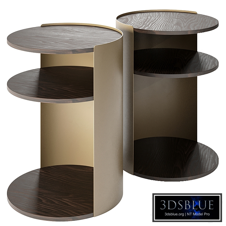Round bedside table