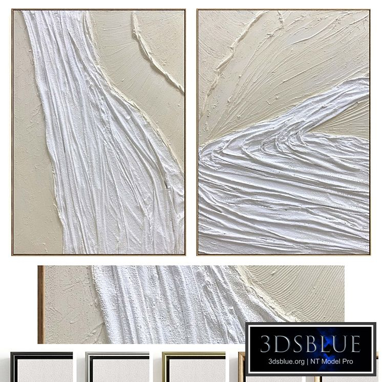 Plaster Two Photo Frame D-620