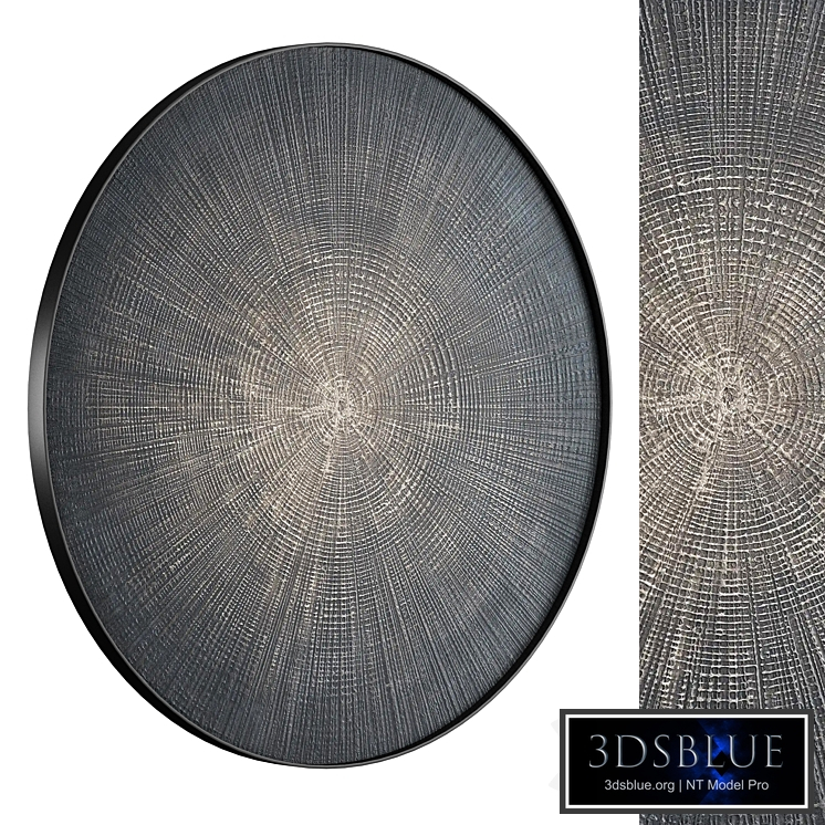 Charcoal Radial Panel