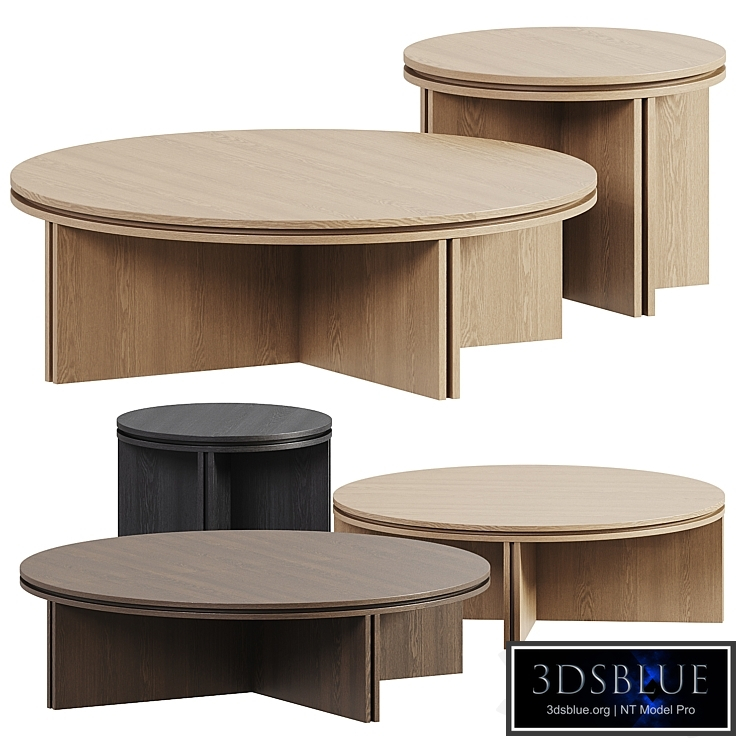 Kendo Mobiliario Slot Round Coffee Tables