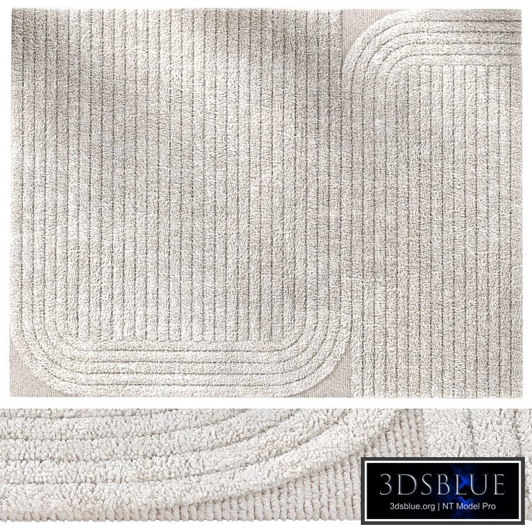 Erden Furrow – Natural White rug