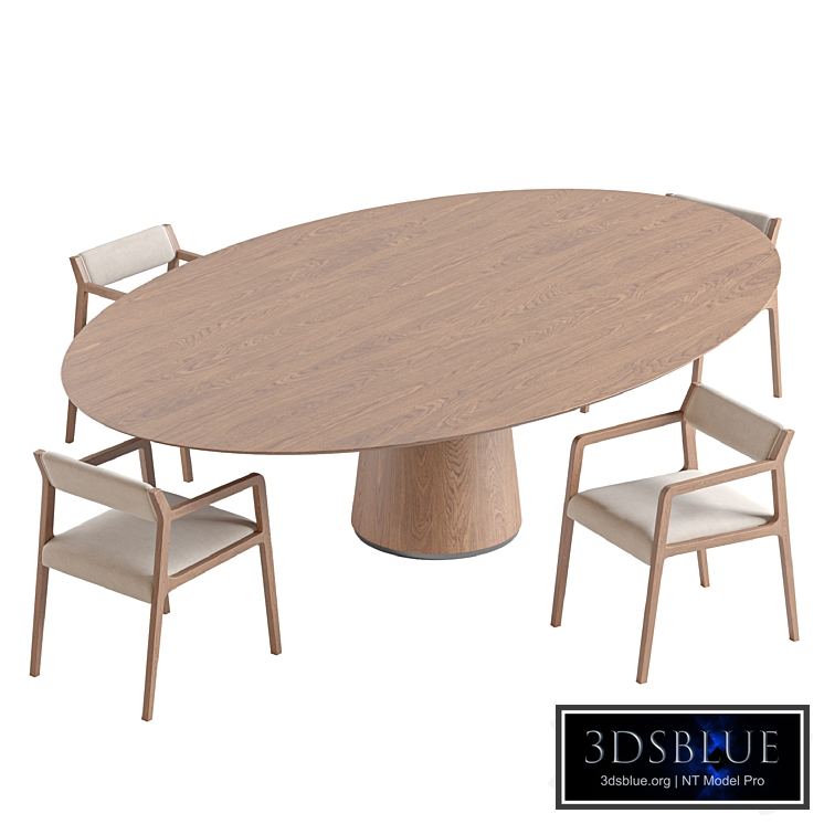 Dante Chair and MATERIC Table By Porro